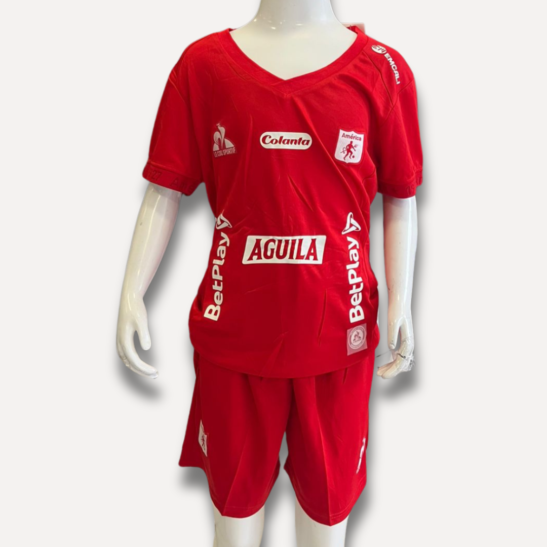 Conjunto Camiseta + Calções América de Cali para Niños