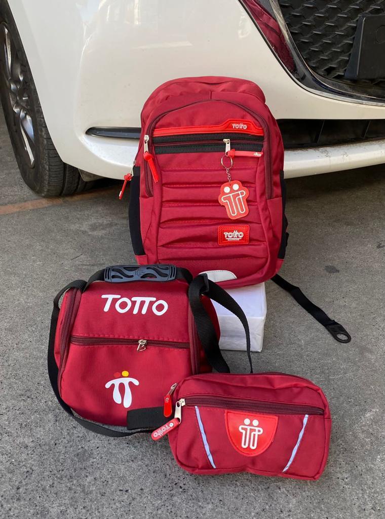 TOTTO MORRAL, LONCHERA Y CARTUCHERA