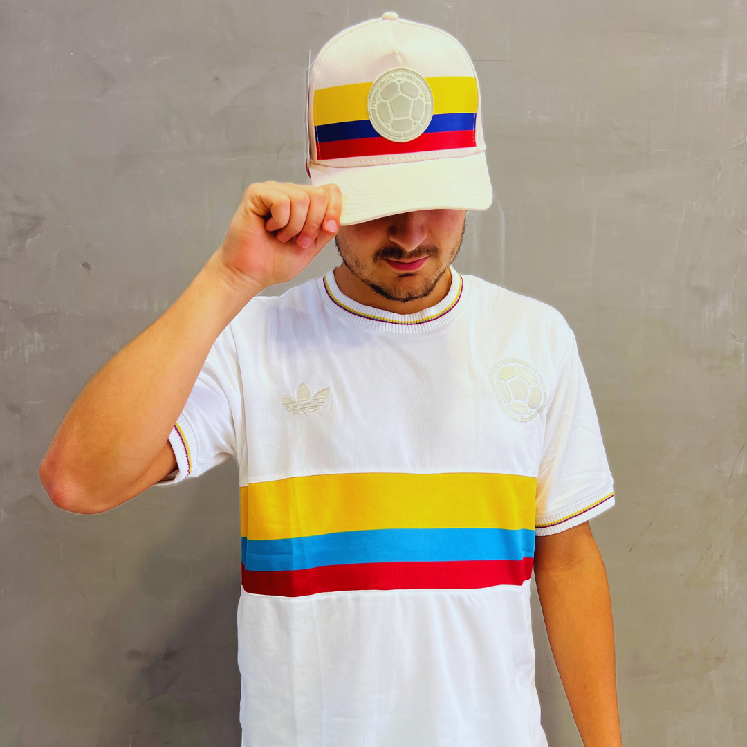 CAMISETA SELECCION COLOMBIA + GORRA CENTENARIO 100 AÑOS